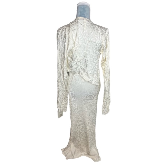 Rat & Boa White Bianco Leopard Print 2 piece set - Picture 4 of 11